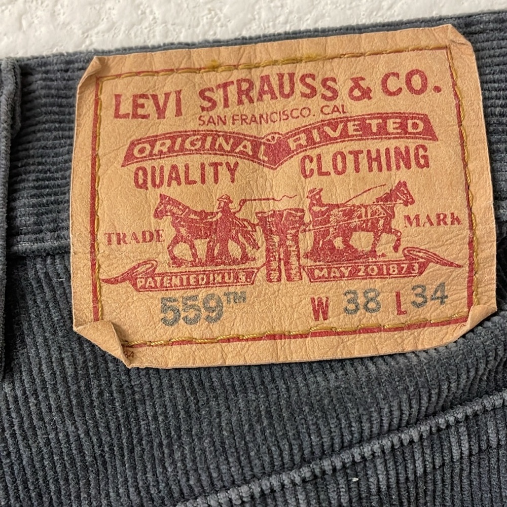 Levi’s 559 Size W38 x L34 Corduroy Gray - Picture 6 of 8